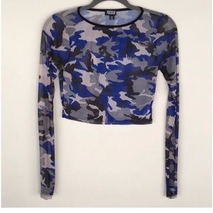 Poster Girl Camo Long Mesh Sleeve